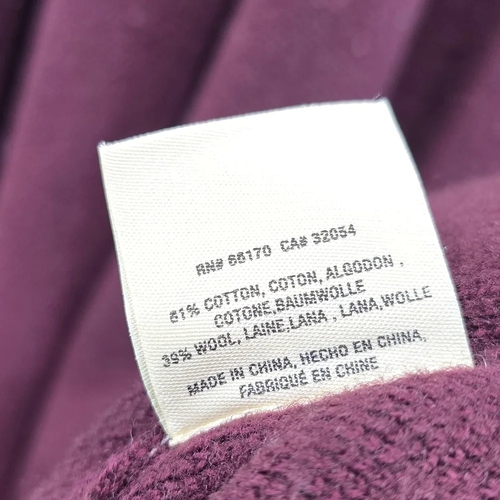 Anthropologie Robe Womens XL Red Moth Wool Blend Housecoat Bath Mayella